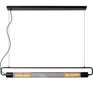 Calixt 122 black linear pendant lamp Lucide