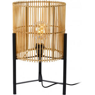 Jantine 30 boho rattan table lamp Lucide