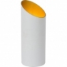 Quirijn white&amp;gold tube table lamp Lucide