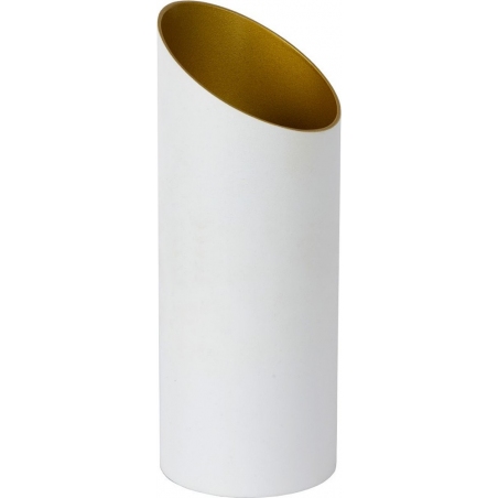 Quirijn white&amp;gold tube table lamp Lucide