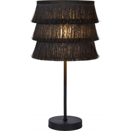 Togo grey table lamp with boho fringes Lucide