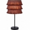 Togo pink table lamp with boho fringes Lucide