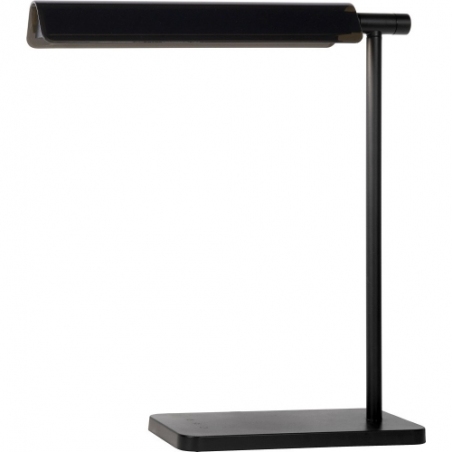 Stylowa Lampa biurkowa ze ściemniaczem Levi LED czarna Lucide do gabinetu i biura