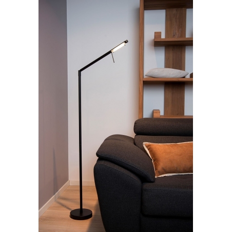 Bergamo LED black floor lamp with adjustable arm Lucide