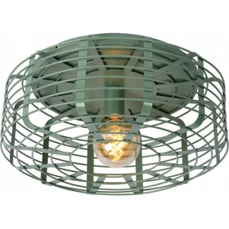 Melopee 45 green round wire ceiling lamp Lucide