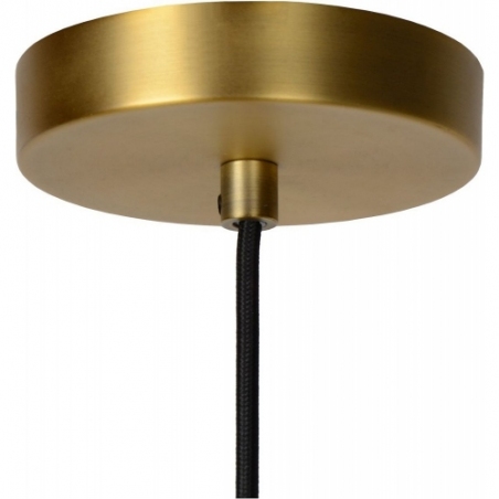 Firmin 20 opal/brass glamour glass pendant lamp Lucide