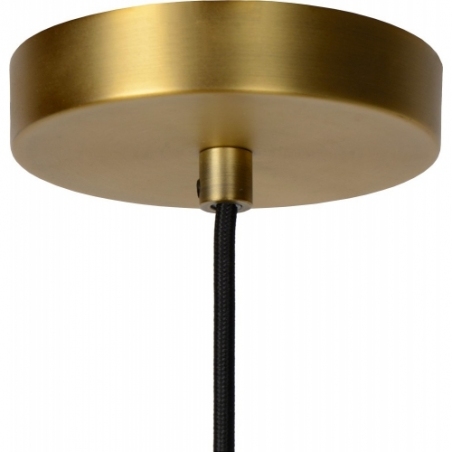 Firmin 30 opal/brass glamour glass pendant lamp Lucide