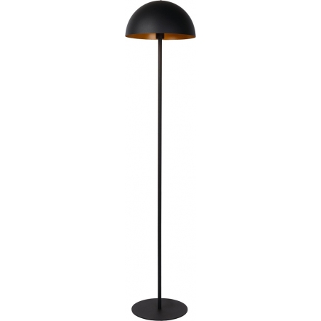 Stylowa Lampa podłogowa "grzybek" Siemon czarna Lucide do salonu i sypialni