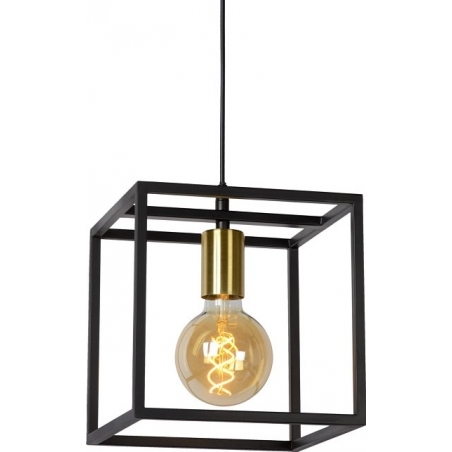 Stylish Ruben Black Industrial Floor Lamp With 3 Lights Lucide - Lucide Ruben Flush Ceiling Light Black Gold