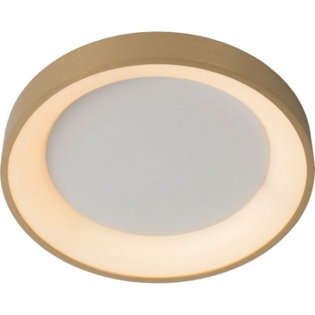 Stylowy Plafon okrągły glamour Vidal 28 LED matowe złoto Lucide do salonu i sypialni