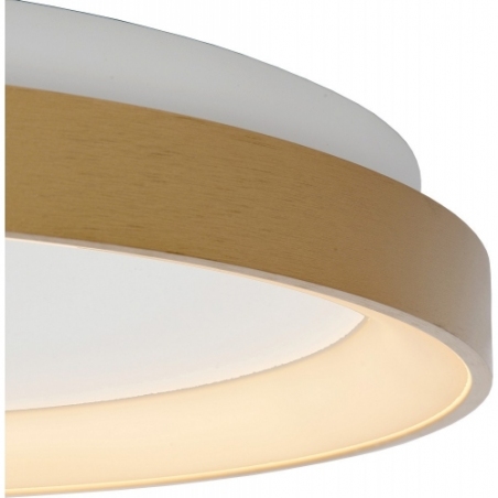Stylowy Plafon okrągły glamour Vidal 48 LED matowe złoto Lucide do salonu i sypialni