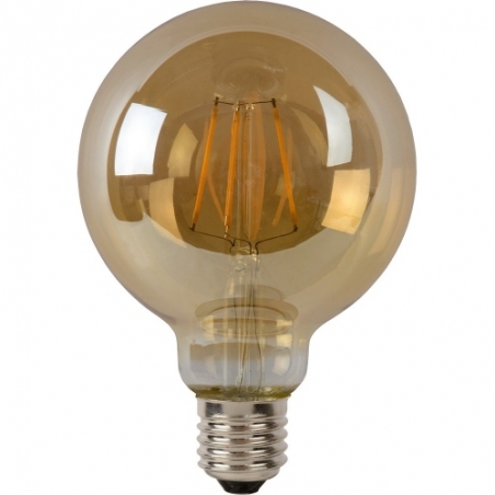 Filament LED G95 amber E27/5W 550LM 2700K Lucide