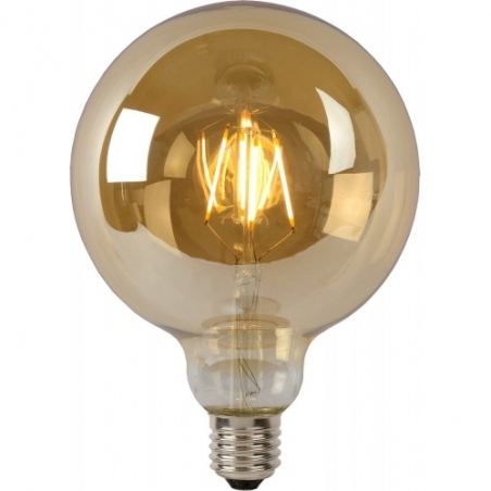 Filament LED G125 amber E27/8W 800LM 2700K Lucide