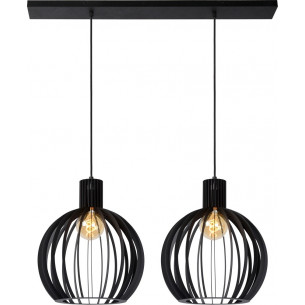 Mikaela black wire balls pendant lamp Lucide