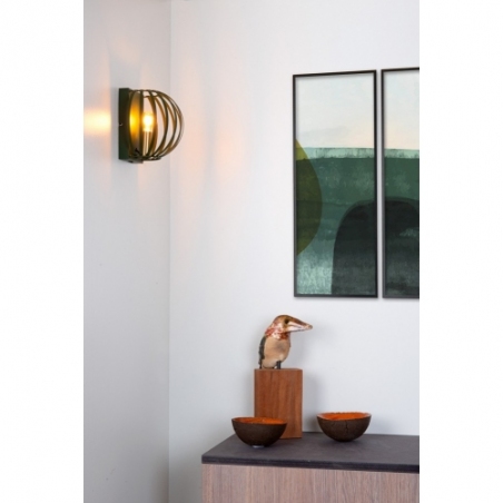 Manuela green wire wall lamp Lucide