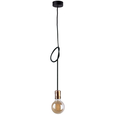 Stylowa Lampa żarówka na kablu miedziana Cable nad wyspę w kuchni.