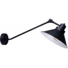 Techno black industrial wall lamp with arm Nowodvorski