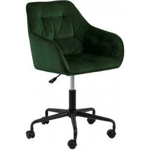 Brooke VIC green velvet office chair Actona