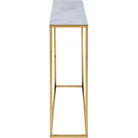 Alisma 110 white marble/gold glass console table Actona