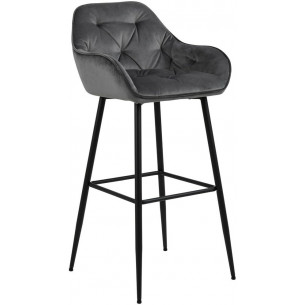 Brooke VIC grey velvet bar chair Actona