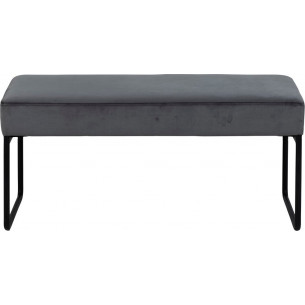 Xenia grey velvet hallway bench Actona