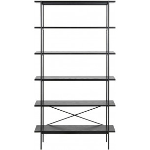 Angus 94 black ash designer shelving unit Actona