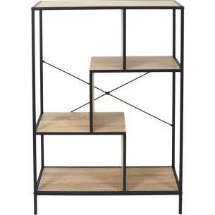 Rack 113 black industrial shelving unit Intesi