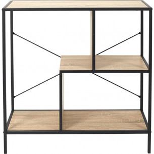 Rack 80 black industrial shelving unit Intesi