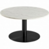 Corby 90 marble&black glamour one leg coffee table Actona