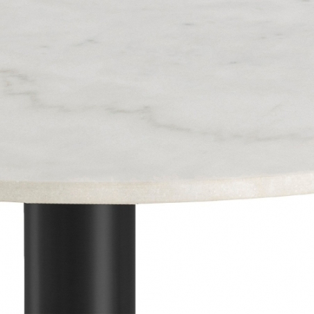 Corby 90 marble&black glamour one leg coffee table Actona