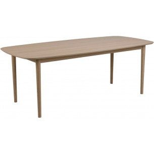 Aston 210x100 whitewash oak scandinavian dining table Actona