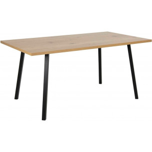 Cenny 160x90 oak&black loft dining table Actona