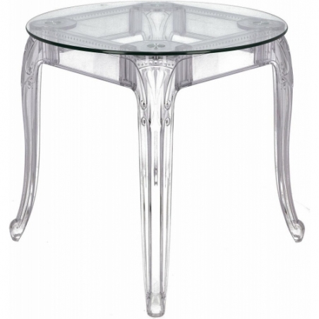 Ghost 80 transparent glamour dining table D2.Design