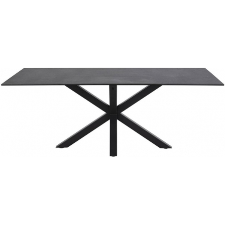 Heaven 160x90 black modern dining table Actona
