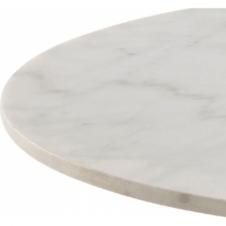 Corby 105 white&black marble one leg dining table Actona