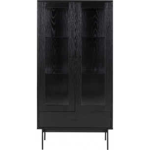 Angus 75 black ash designer shelving unit Actona