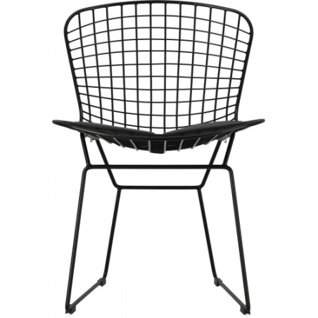 Krzesło do jadalni. Krzesło druciane designerskie Harry czarne D2.Design