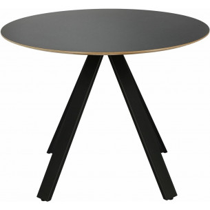 Mezzanotte 100 black round dining table Cheers