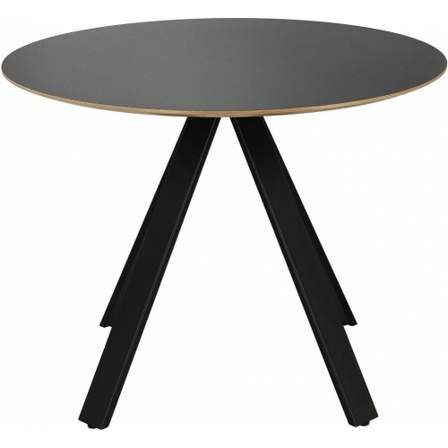 Mezzanotte 60 black round dining table Cheers