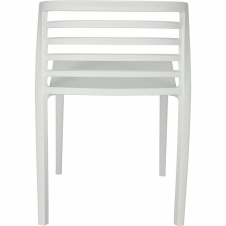 Muna white plastic garden chair Intesi