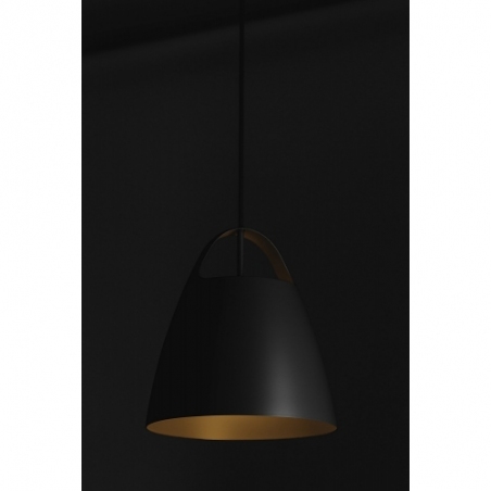 Stylowa lampa wisząca do salonu i sypialni. Lampa wisząca designerska Belcanto 28 Jet Black LoftLight