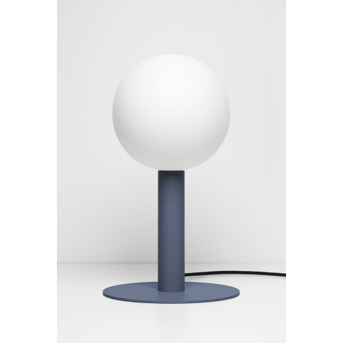 Lampa na komodę. Stylowa Lampa stołowa designerska Matuba Table Blue Indigo LoftLight
