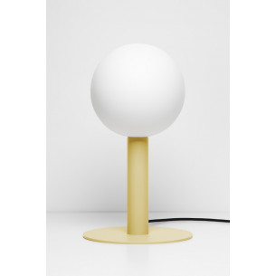 Lampa na komodę. Stylowa Lampa stołowa designerska Matuba Table Dusky Citron LoftLight