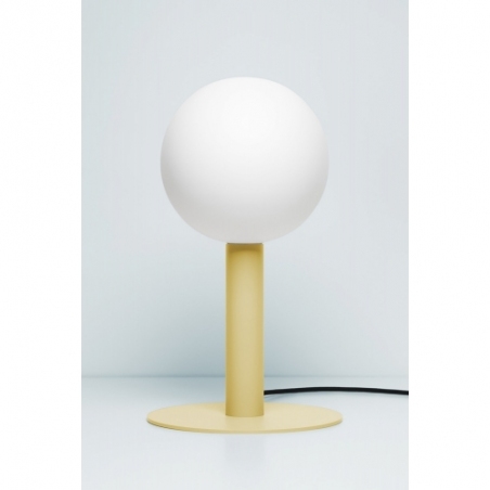 Lampa na komodę. Stylowa Lampa stołowa designerska Matuba Table Dusky Citron LoftLight