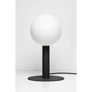 Lampa na komodę. Stylowa Lampa stołowa designerska Matuba Table Jet Black LoftLight