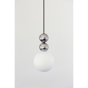 Stylowa lampa wisząca do salonu i sypialni. Lampa wisząca kula Bola Bola Gloss 18 stal nierdzewna LoftLight