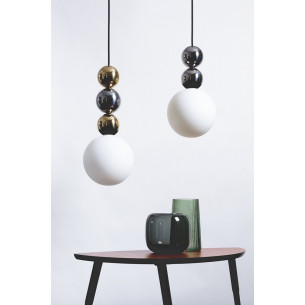 Stylowa lampa wisząca do salonu i sypialni. Lampa wisząca kula Bola Bola Gloss 18 stal nierdzewna LoftLight 2