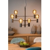 Leanne VI black industrial pendant lamp Lucide