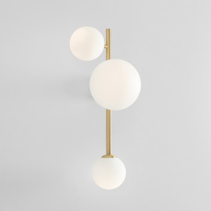 Dione white&gold glamour glass balls wall lamp Aldex