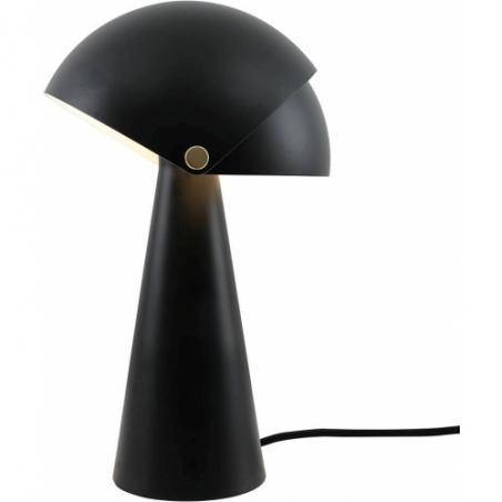 Lampa na komodę. Stylowa Lampa stołowa retro Align czarna DFTP
